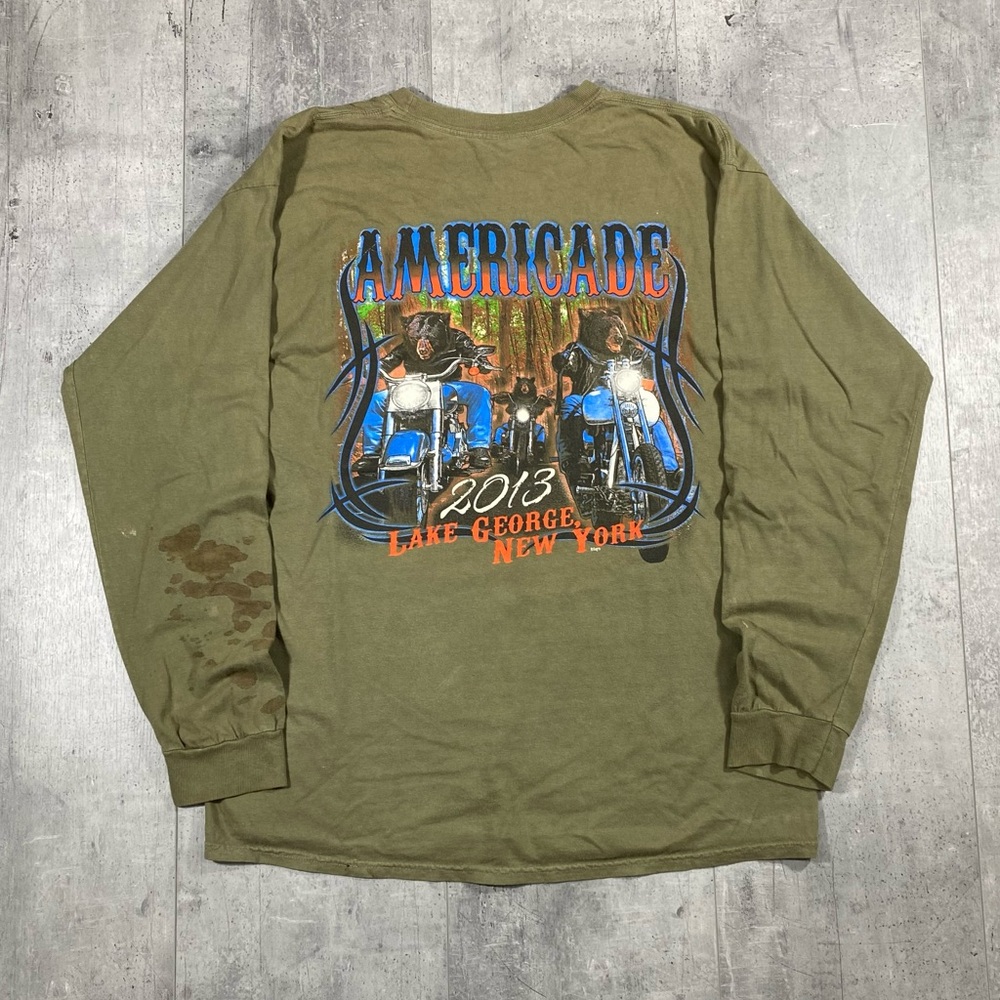 Green Americade Biker Longsleeve